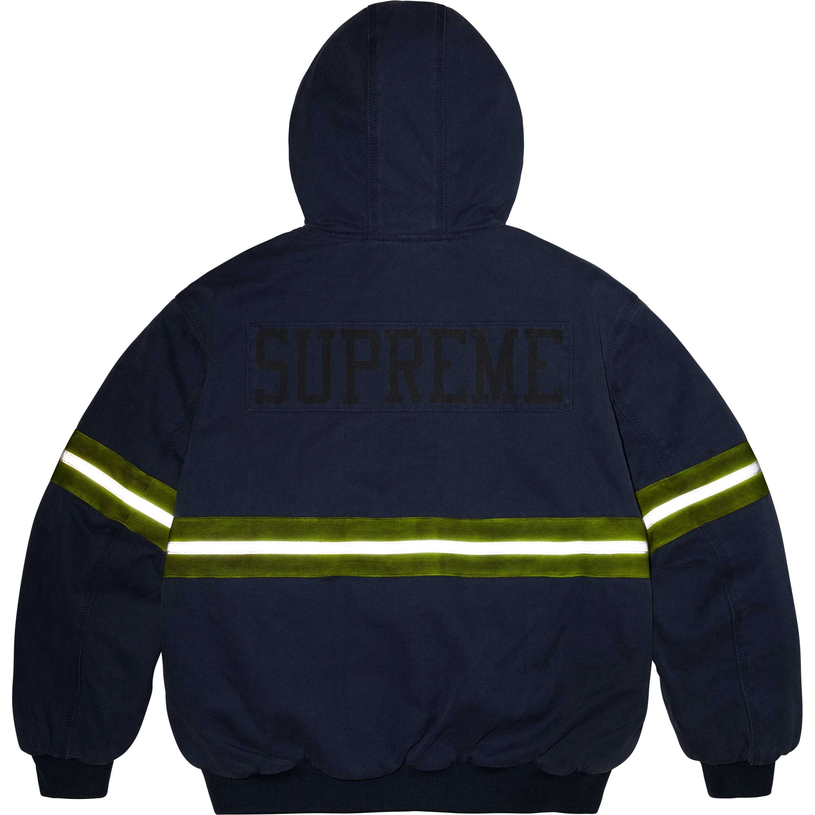 Reflective Stripe Hooded Work Jacket view 8